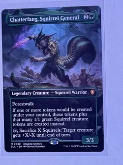 Chatterfang, Squirrel General #82 Commander Bloomburrow Borderless MTG - Image 2
