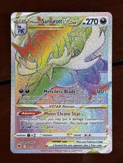 Pokemon Astral Radiance Hisuian Samurott Vstar 197/189 Rainbow Secret Rare - Image 1