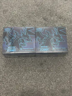 2x Pokemon TCG: Mega Evolution Phantasmal Flames Pokemon Center Stamped ETB - Image 1