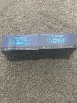 2x Pokemon TCG: Mega Evolution Phantasmal Flames Pokemon Center Stamped ETB - Image 3