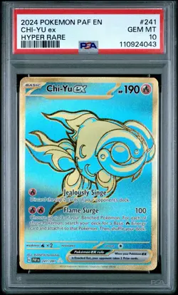 2024 POKEMON PAF EN-PALDEAN FATES #241 CHI-YU EX HYPER RARE PSA 10 - Image 1