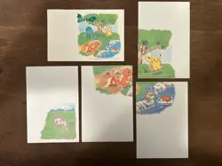 Pokemon JR Kikaku, postcard set of 5, TV Tokyo, Gamefreak, Sho-Pro Pikachu Mew - Image 1