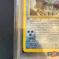 SUICUNE-HOLO 1ST EDITION POKEMON NEO REVELATION 2001 14 PSA 9 - Image 5