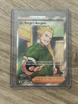Lt. Surge's Bargain 170/132 - Full Art - Pokemon Mega Evolution - Image 1