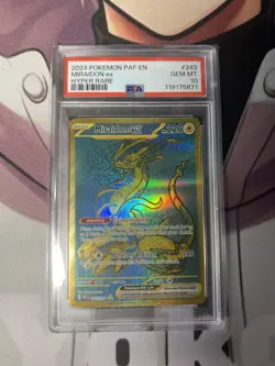 2024 Pokemon SV Paldean Fates PAF EN Miraidon ex #243/091 PSA 10 - Image 1