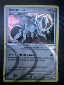 2009 Pokemon Arceus AR9 Holo Rare - Image 1