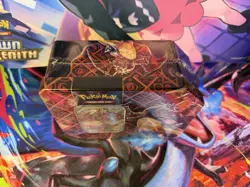 Pokemon TCG SV Paldean Fates Charizard EX Tin 5 Packs New SEALED! - Image 2
