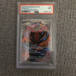 2023 Pokemon Paradox Rift Yveltal #205/182 Illustration Rare, PSA 9 - Image 1