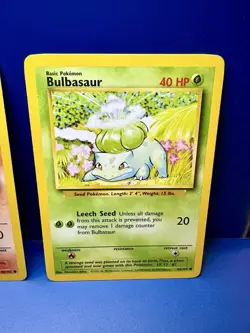 Pokemon TCG Base Set-Charmander, Squirtle, & Bulbasuar. Vintage 1999 LP+ - Image 3
