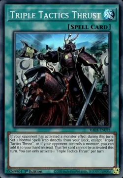 Triple Tactics Thrust - Super Rare 1st Edition RA03-EN072 - NM - YuGiOh - Image 1