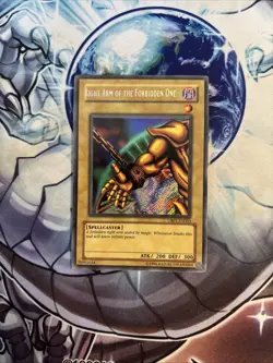 (81) YUGIOH Right Arm Of The Forbidden One UBP1-EN003 Secret Rare LP/VLP - Image 1
