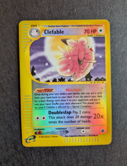 Clefable Reverse Holo Rare Expedition 41/165 Pokemon Card LP 2002 - Image 1
