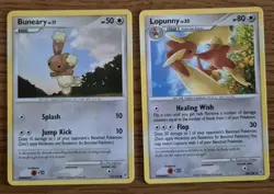Pokemon Card Buneary Lopunny Set Diamond & Pearl Base Set Rare - Image 1