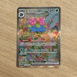 Pokemon TCG Venusaur ex 198/165 Sv: Scarlet & Violet 151 Holo Card (English) - Image 1
