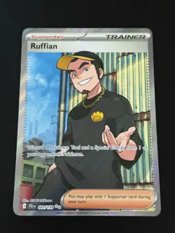 Pokemon Ruffian Trainer Card 181/159 Full Art Journey Together NM - Image 1