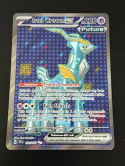 Pokemon Iron Crown EX Full Art Card SV Temporal Forces 191/162 NM - Image 1