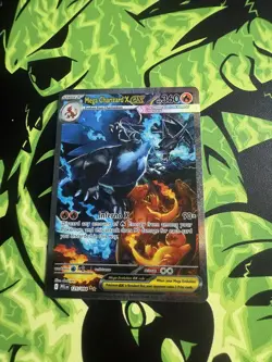 Mega Charizard X ex 125/094 SIR Phantasmal Flames Pokemon Card NM - Image 1