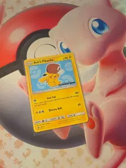 Ash's Pikachu SM113 2017 Promo Pokemon TCG Card I Choose You Movie - Image 2