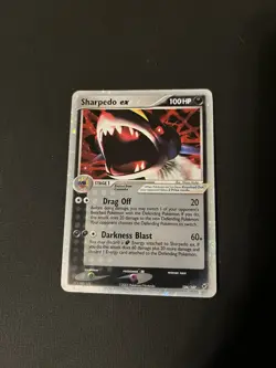 Pokemon 2005 Sharpedo EX Deoxys Holo Rare Card 104/107 TCG - Image 1