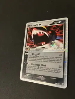 Pokemon 2005 Sharpedo EX Deoxys Holo Rare Card 104/107 TCG - Image 2
