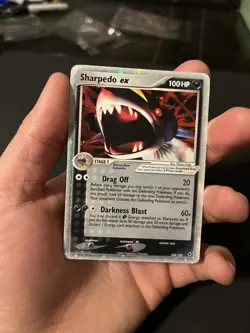 Pokemon 2005 Sharpedo EX Deoxys Holo Rare Card 104/107 TCG - Image 3