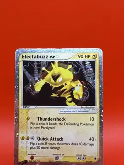 Electabuzz ex 97/109 Pokemon Ruby and Sapphire Vintage Holo ex Card 2003 - Image 2