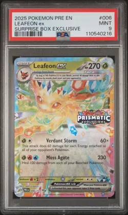 Prismatic Evolutions Surprise Box EX Promo Cards 9/9 Sequential Set PSA 9 - Image 3