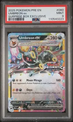 Prismatic Evolutions Surprise Box EX Promo Cards 9/9 Sequential Set PSA 9 - Image 4