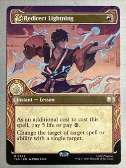 MTG / Redirect Lightning / TLA / #343 / Regular (Showcase) / Rare / NM - Image 1