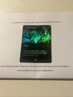 MTG Nature's Rhythm Foil Borderless 0349 Tarkir Dragonstorm Magic - Image 1