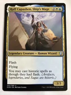 MTG Dominaria Raff Capashen, Ship's Mage 202/269 NM - Image 1