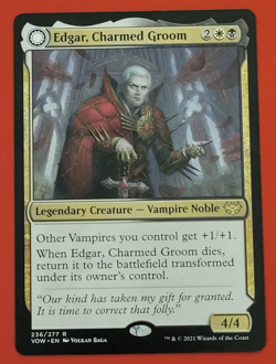 Magic The Gathering - Edgar, Charmed Groom ( Rare ) Innistrad: Crimson Vow #236 - Image 1
