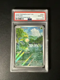 PSA 10 Deerling - 091/086 - White Flare Illustration Rare Pokemon - Image 1