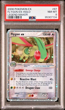 Pokemon PSA 8 Flygon #87 Holo EX Legend Maker 2006 English - Image 2