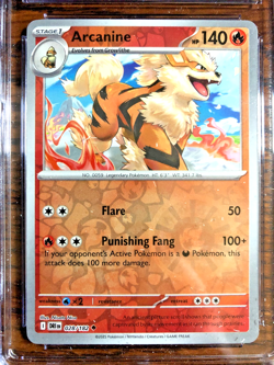 Arcanine Reverse Holo Uncommon #028 - CGC MINT 9 - Destined Rivals - Pokemon TCG - Image 2
