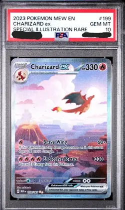 2023 PSA 10 Pokemon TCG Charizard ex Special Illustration Rare #199 - Image 1