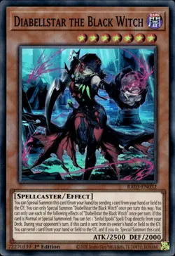 Diabellstar The Black Witch - Super Rare 1st Edition RA03-EN032 - NM - YuGiOh - Image 1