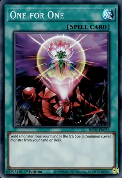 One For One - Super Rare 1st Edition RA03-EN056 - NM - YuGiOh - Image 1