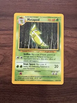 METAPOD - 54/102 - Base Set - Pokemon Card - NM - Image 1