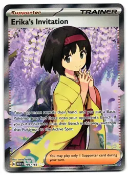 Erika's Invitation 196/165 - 151 Ultra Rare Pokemon TCG - NM Card - Image 1