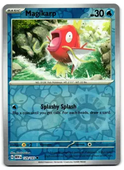 Magikarp 129/165 - 151 Common Pokemon TCG Reverse Holo - M/LP Card - Image 1