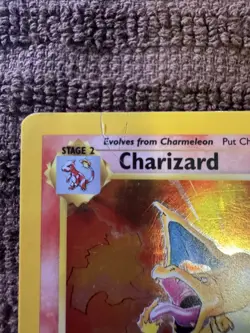 Pokemon Card Charizard Base Set 4/102 Holo Rare 120 HP Wizards English 1999 - Image 2