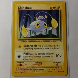 Pokemon Neo Genesis Chinchou Common Card 55/111 LP - Image 1
