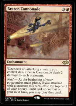 1x Brazen Cannonade - Jumpstart 2022 NM-Mint - MTG - Image 1