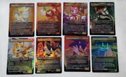MTG Magic the Gathering Secret Lair Sonic Hedgehog Friends and Foes Foil Set - Image 1
