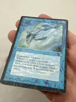 Mystic Remora x1 MTG Ice Age 1x Magic Good Heavy Play - Image 2