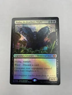 Magic The Gathering - Maha, Its Feathers Night Foil Mythic #0100 BLB Bloomburrow - Image 1
