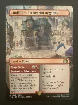 Lindblum, Industrial Regency - R 0312 Borderless - MTG - Final Fantasy - Image 1