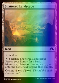 MTG Magic the Gathering Shattered Landscape (226/703) Modern Horizons 3 NM FOIL - Image 1