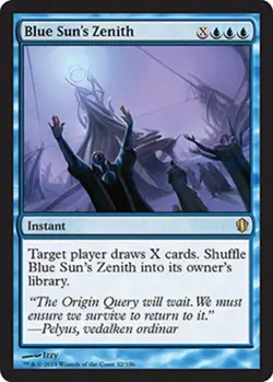 MTG Blue Sun's Zenith, Commander 2013, Heavily Played, English - Image 1
